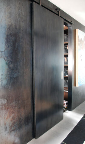 Brandner Design Steel Sliding Doors, Metal Glass Sliding Doors