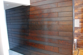 Brandner Design Antique Brown Black Steel Floating Wall Panels