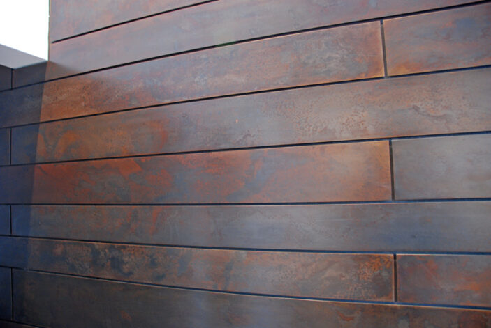 Brandner Design Antique Brown Black Floating Steel Panels