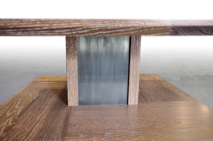 Brandner Design 3 Tiered Coffee Table on Blonde Oak Ceruse
