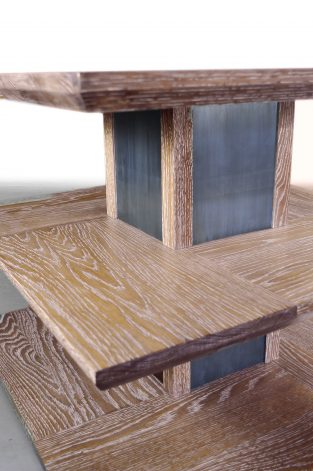 Brandner Design 3 Tiered Coffee Table on Blonde Oak Ceruse