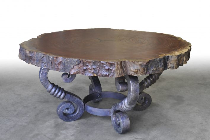 Bronze Scroll Table