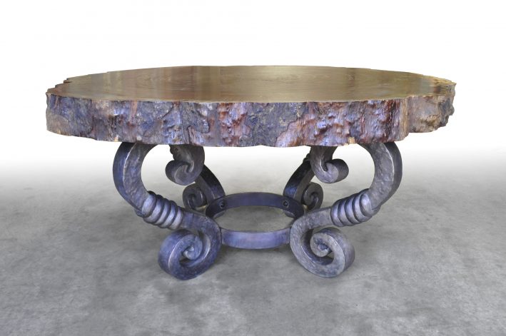 Bronze Scroll Table