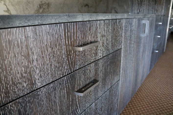 Brander Conference Room Cabinets - Brandner Design Midnight Oak Ceruse