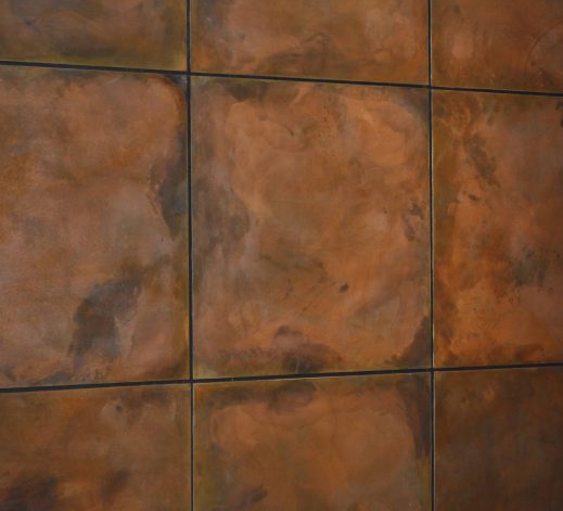 Brandner Design Burnt Copper Steel Panels