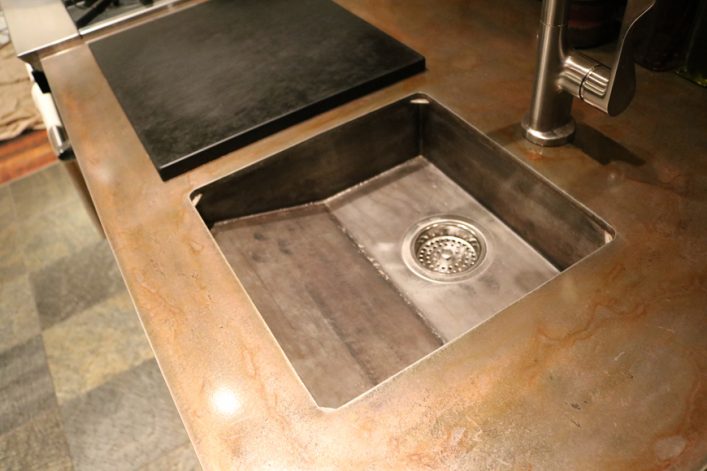 Brandner Design Plated Steel Countertop