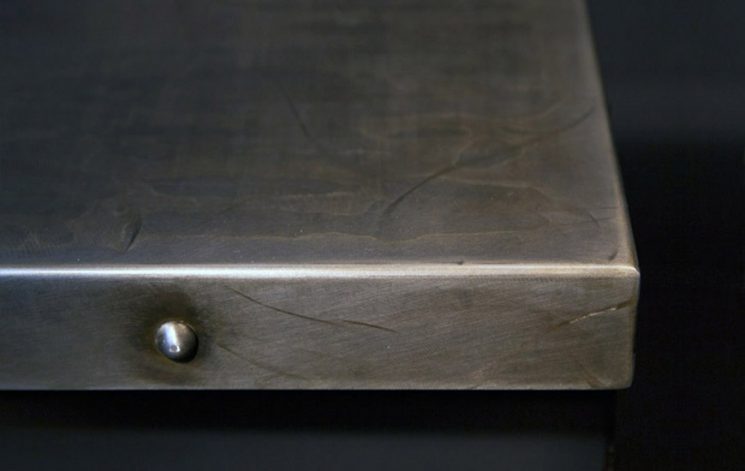 Brandner Design Formed Steel with Antique Veil Patina Countertop