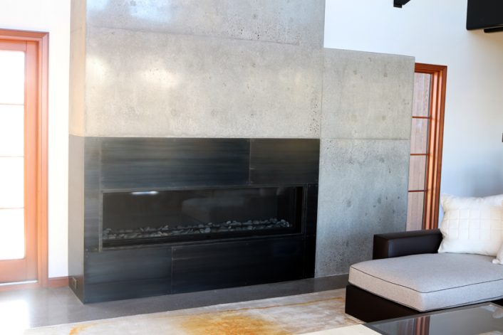 Brandner Design Rockcress Guest House Fireplace