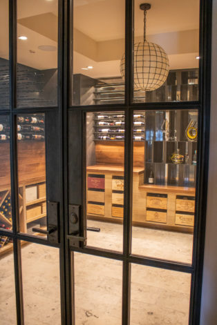 Eagle View Wine Room French Doors