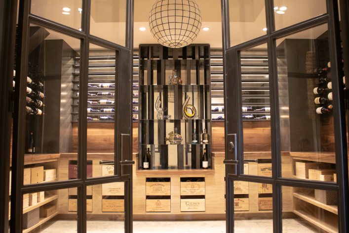 Eagle View Wine Room French Doors