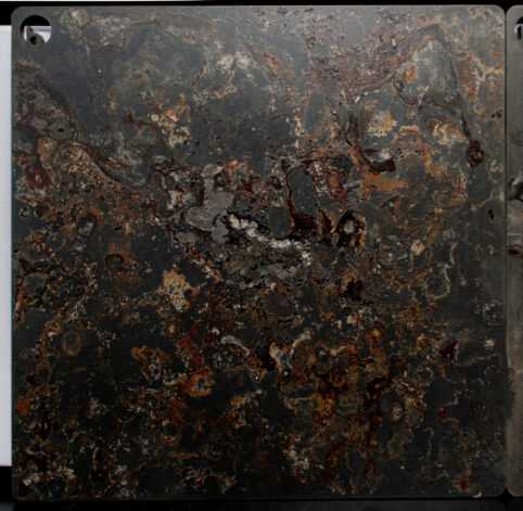 Black Etched Stainless Steel Patina Finish by Brandner Design