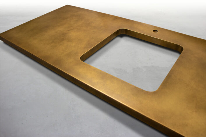 Teton Brass Undermount Sink Countertop