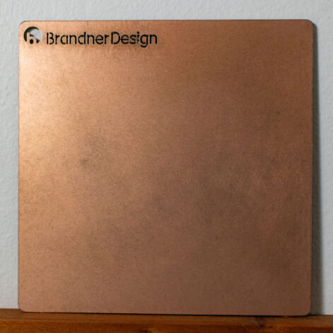 Copper Veil steel finish by Brandner Design