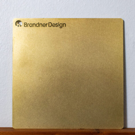 DA Sanded Brass Metal Finish by Brandner Design