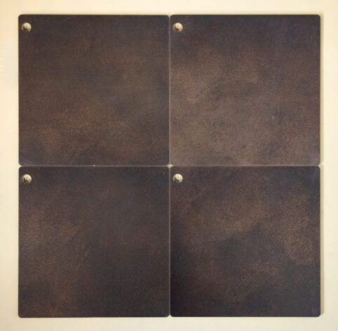 Teton Dark Bronze Patina finish for interior steel panels by Brandner Design