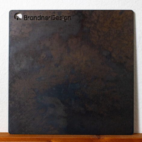 Weathered Black and Bronze stainless steel finish by Brandner Design